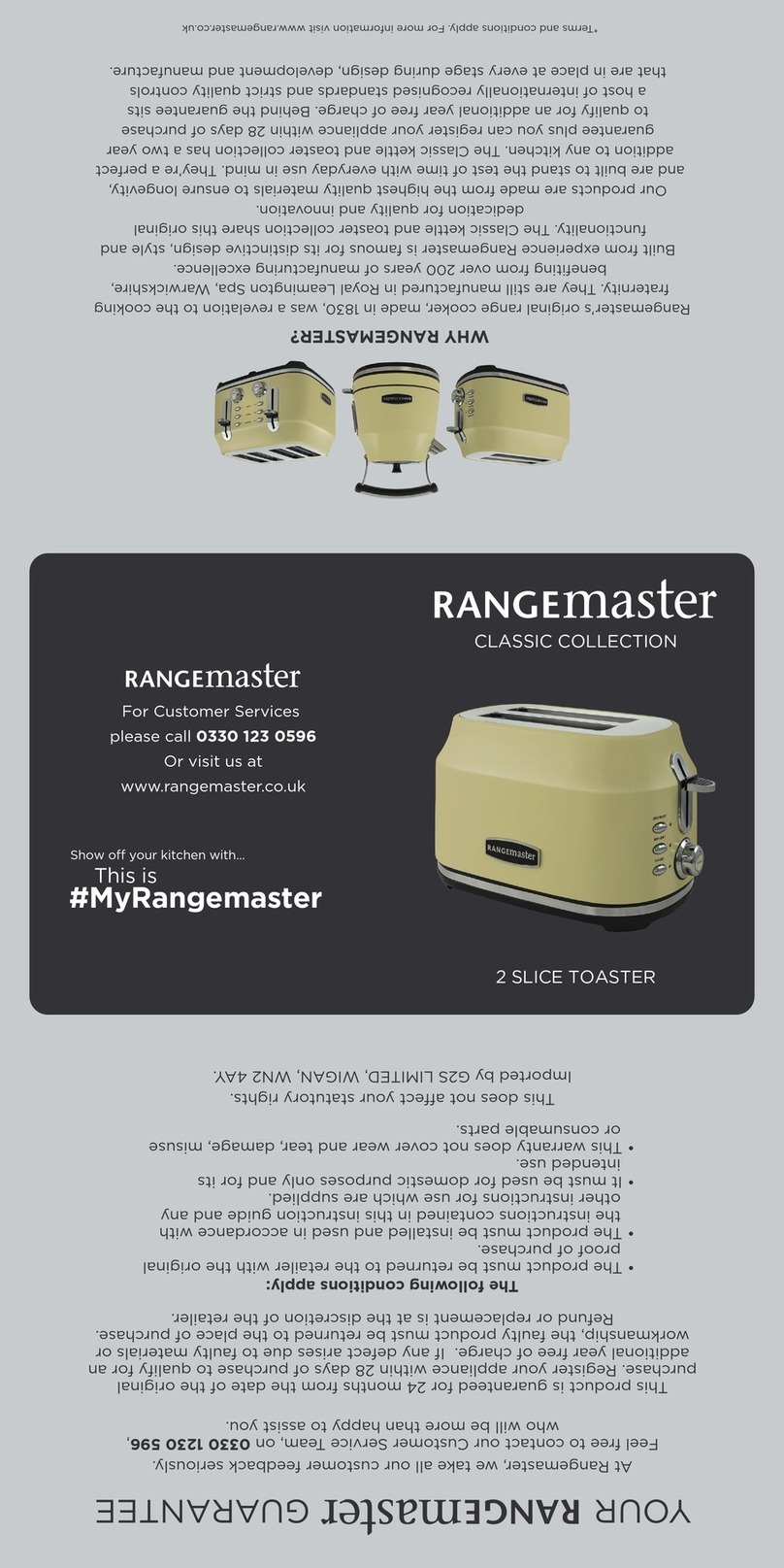 Range Master CLASSIC RMCL2S201GY User manual