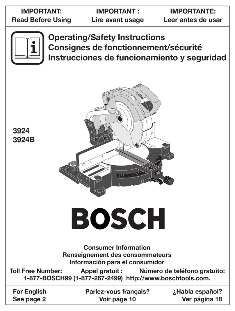 Bosch 3924 Assembly instructions