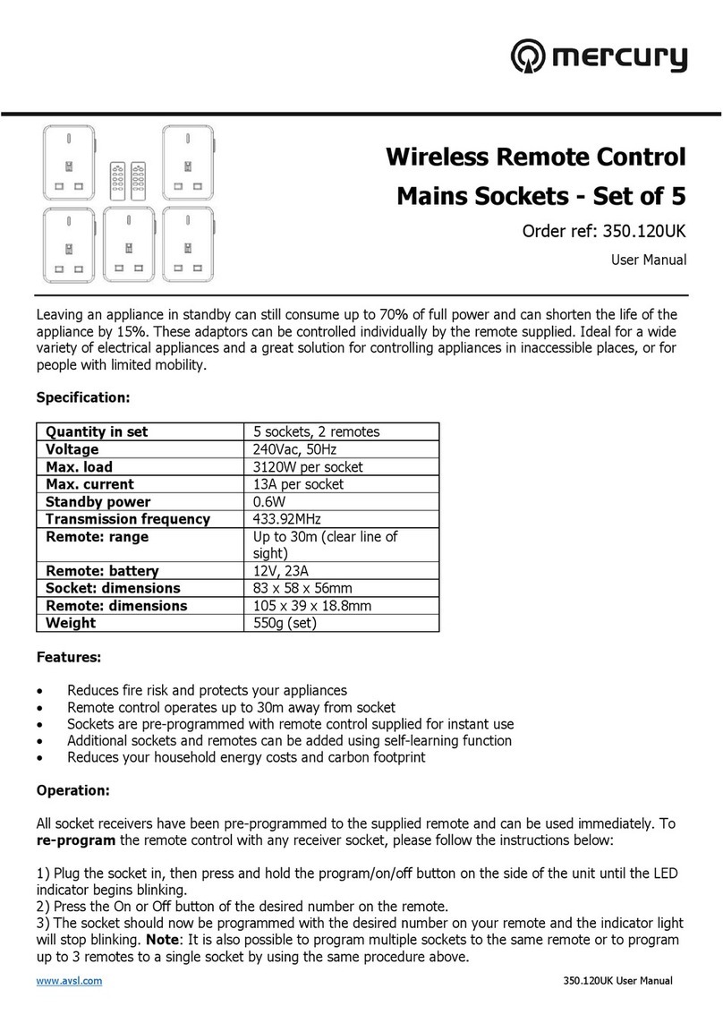 Mercury 350.120UK user manual