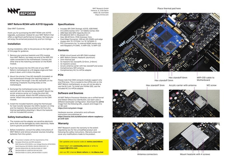 MNT Reform RCM4 A311D manual