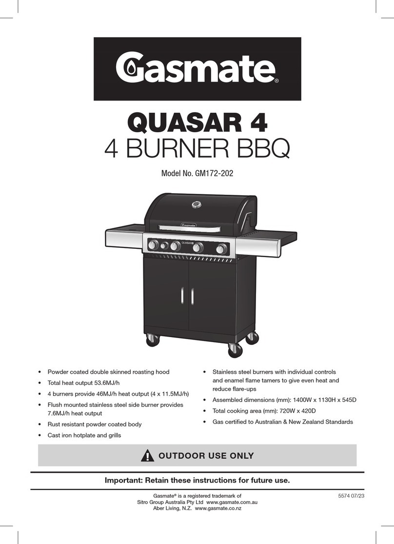Gasmate QUASAR 4 manual