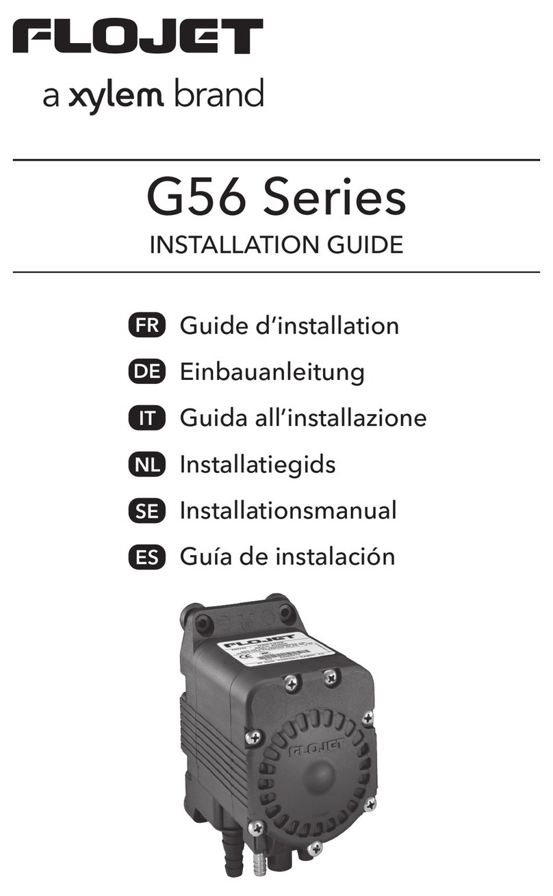 Xylem FLOJET G56 Series installation guide