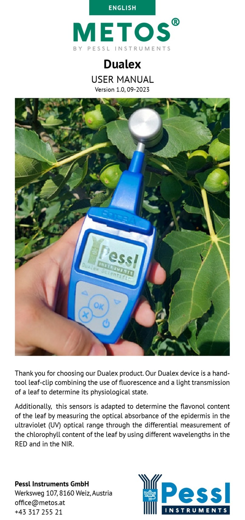 Pessl Metos Dualex User manual