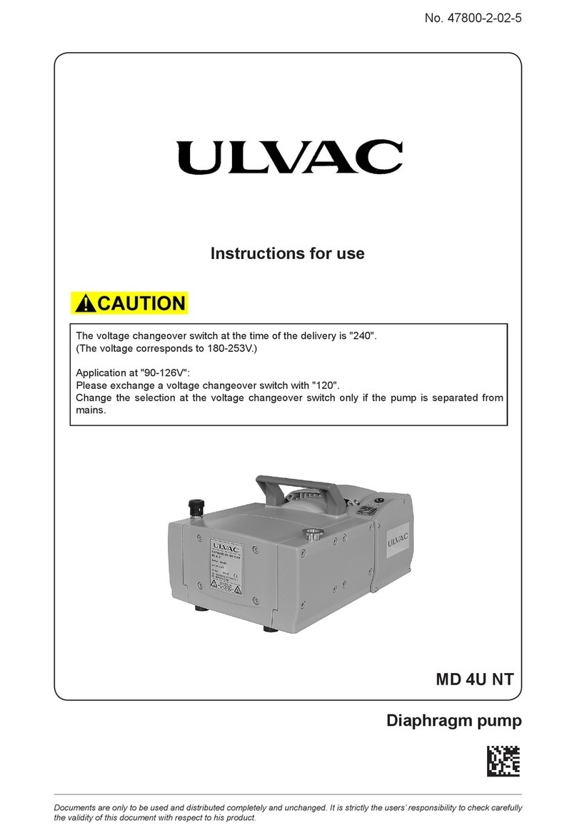 Ulvac MD 4U NT User manual
