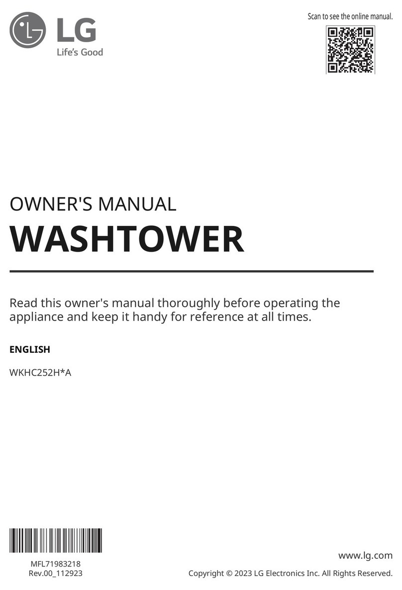 LG WKHC252HWA owner's manual
