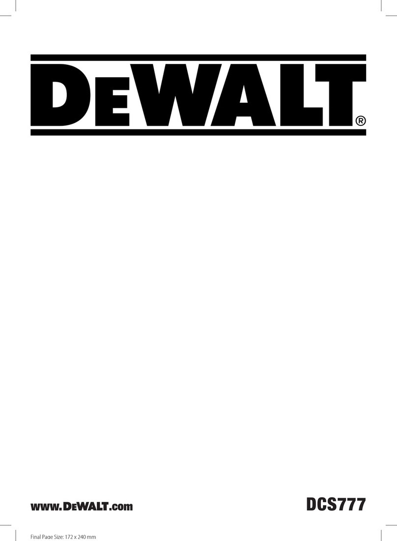 DeWalt DCS777T2-QW User manual DeWalt DCS777T2-QW User manual