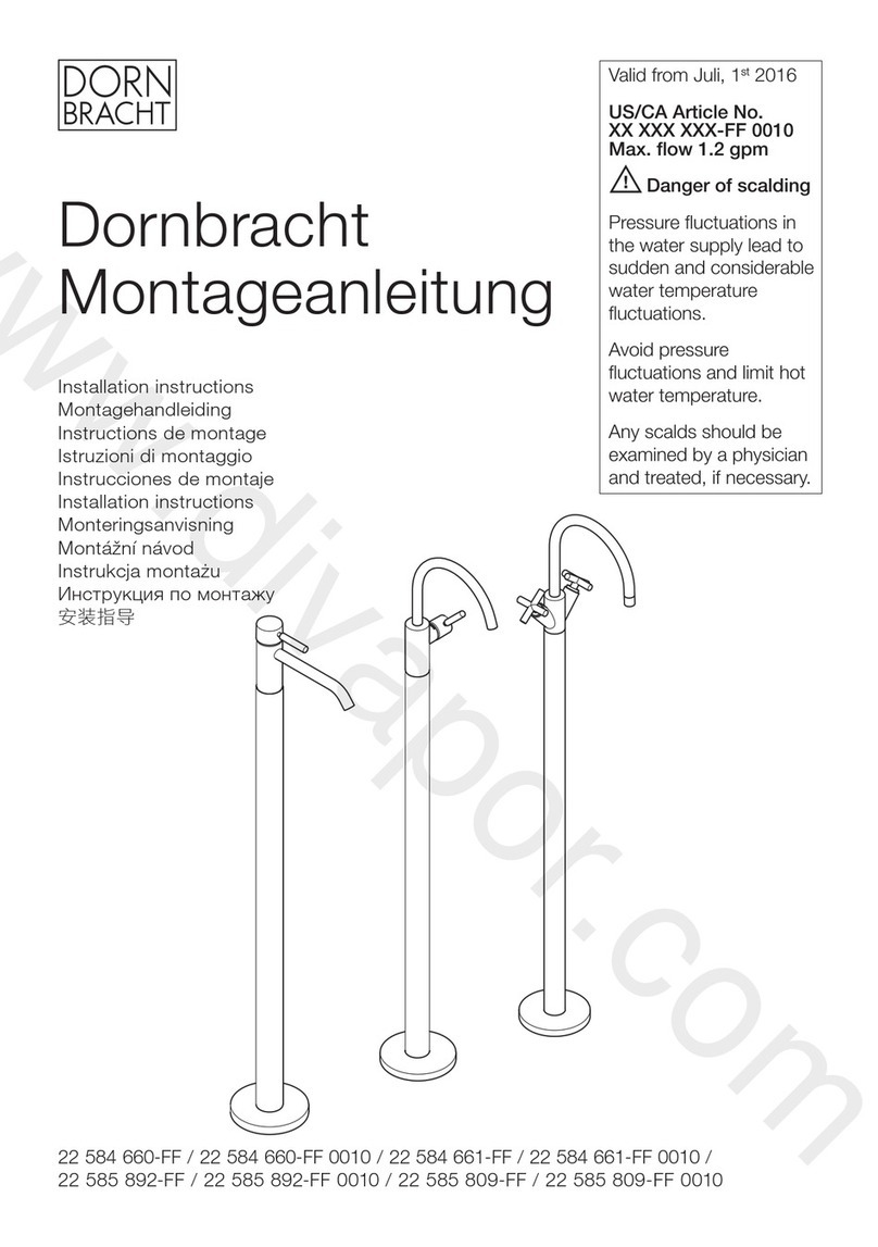 Dornbracht 22 584 660-FF installation instructions