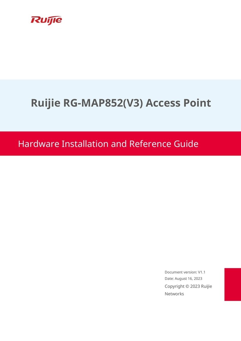 Ruijie RG-MAP852V3 Installation and operating manual Ruijie RG-MAP852V3 Installation and operating manual