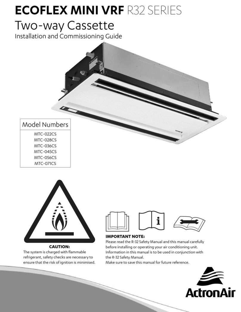 ActronAir ECOFLEX MINI VRF MTC-022CS User manual