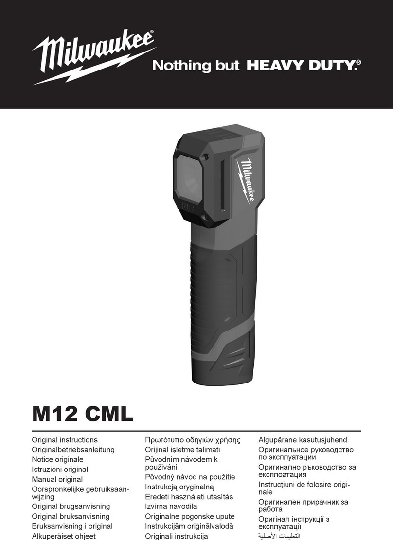 Milwaukee M12CML-401 Original instructions