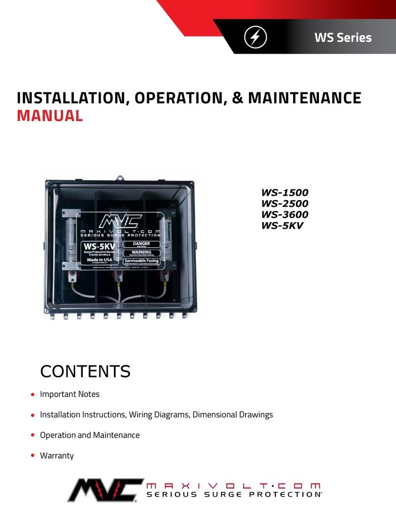 MAXIVOLT WS Series Installation, operation & maintenance manual