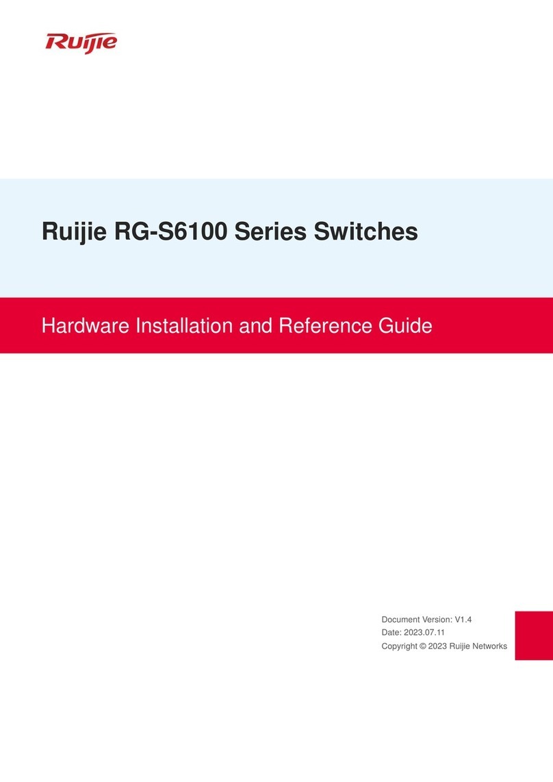 Ruijie RG-S6100 Series Hardware installation and reference guide Ruijie RG-S6100 Series Hardware installation and reference guide