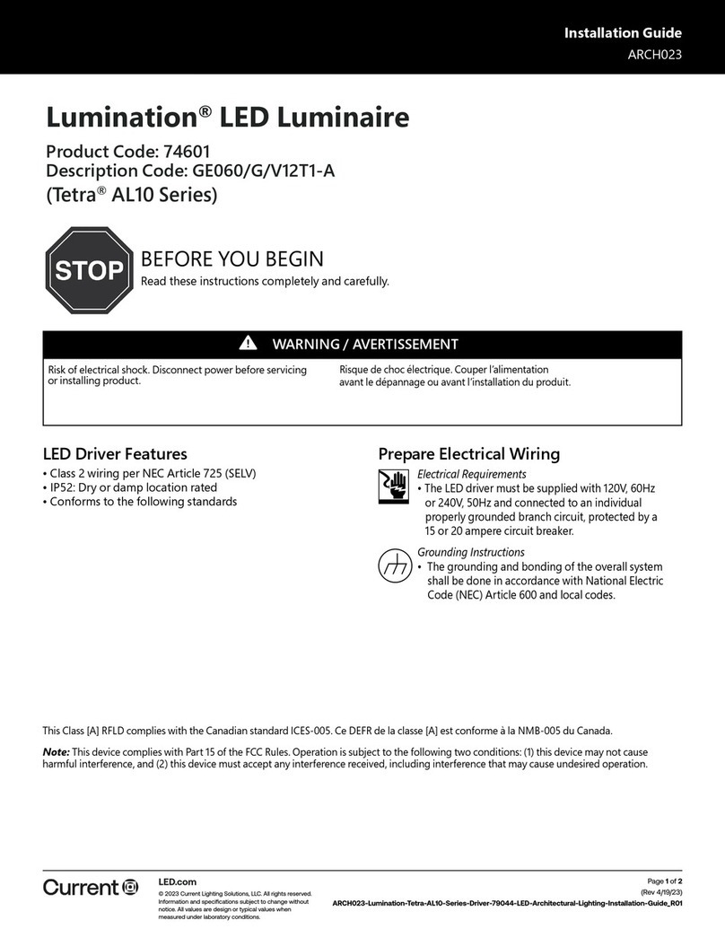 Current Lumination Tetra AL10 Series installation guide