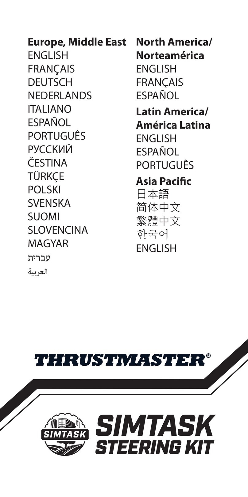 Thrustmaster SimTask Steering Kit user manual