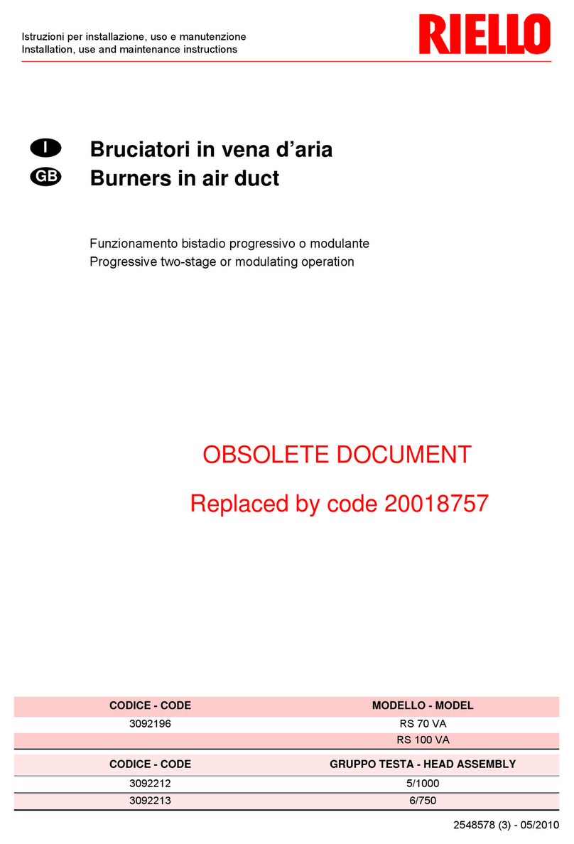 Riello RS 70 VA Quick start guide