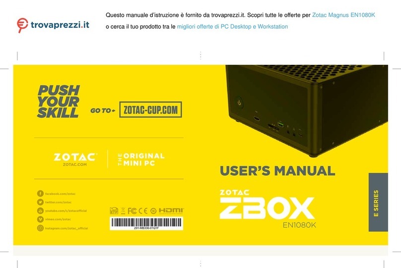 Zotac ZBOX Magnus EN1080K User manual