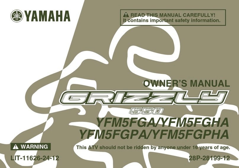 Yamaha GRIZZLY 550 2010 User manual