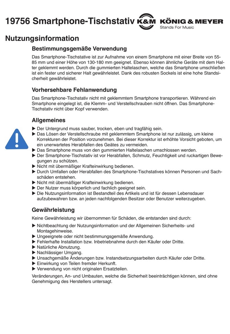 Konig & Meyer 19746 INFORMATION FOR USE