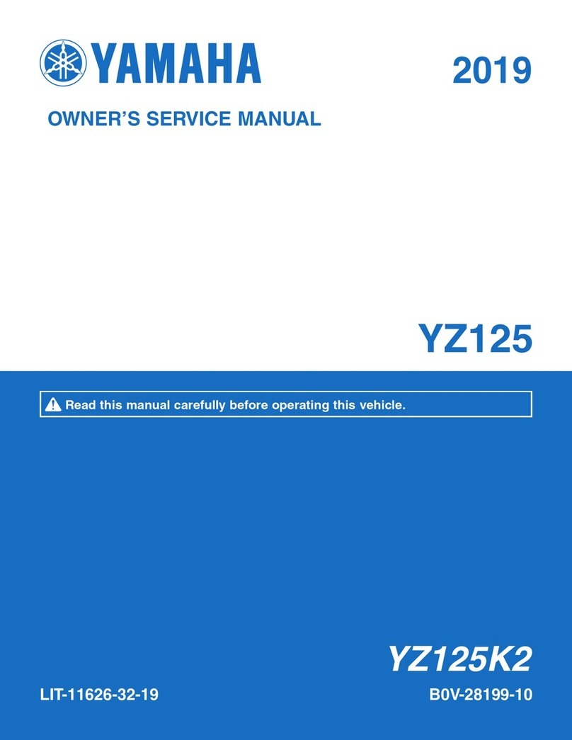 Yamaha YZ125 2019 Owner's service manual