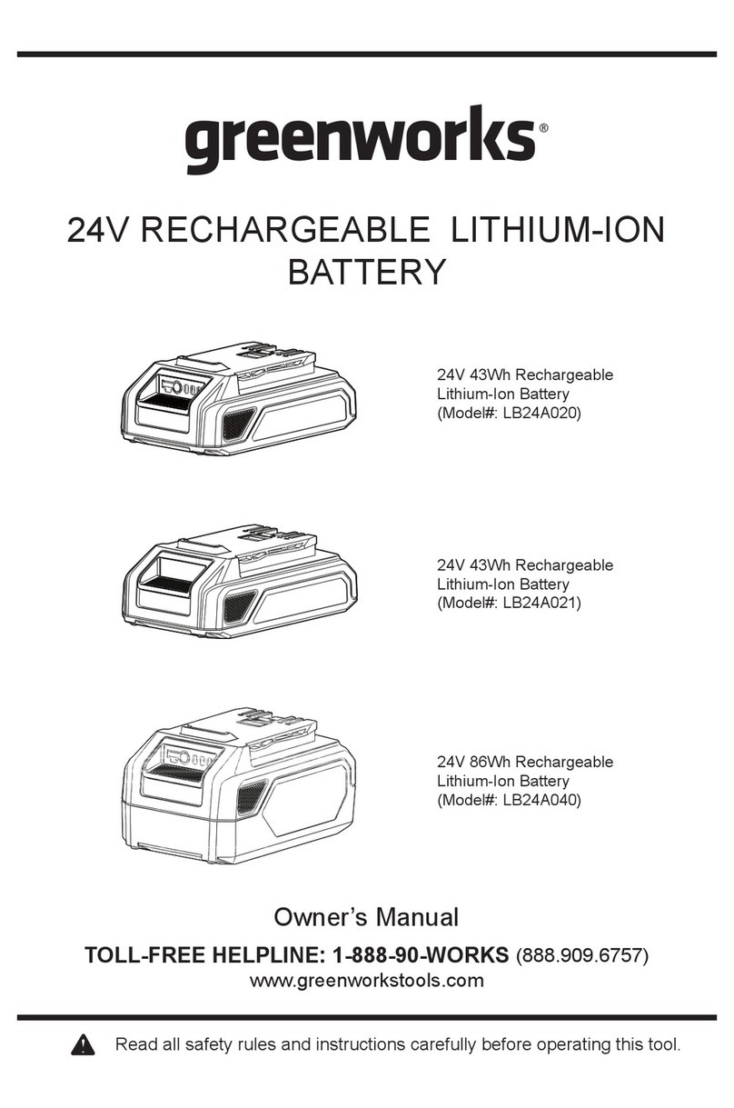 GreenWorks LB24A021 User manual
