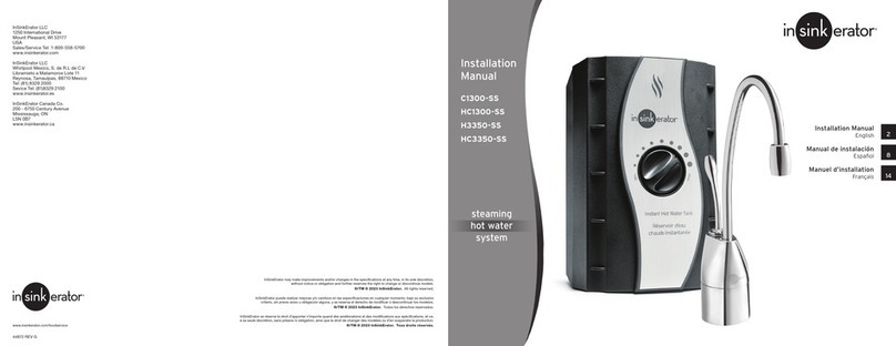 InSinkErator HC1300-SS installation manual InSinkErator HC1300-SS installation manual