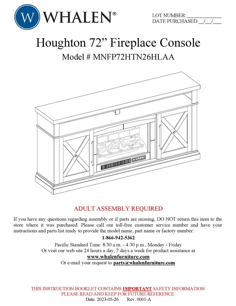 Whalen Houghton MNFP72HTN26HLAA manual Whalen Houghton MNFP72HTN26HLAA manual