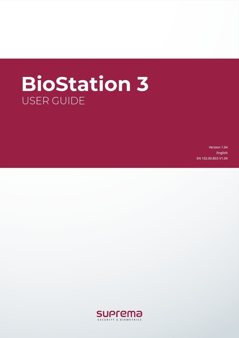 suprema BioStation 3 User manual