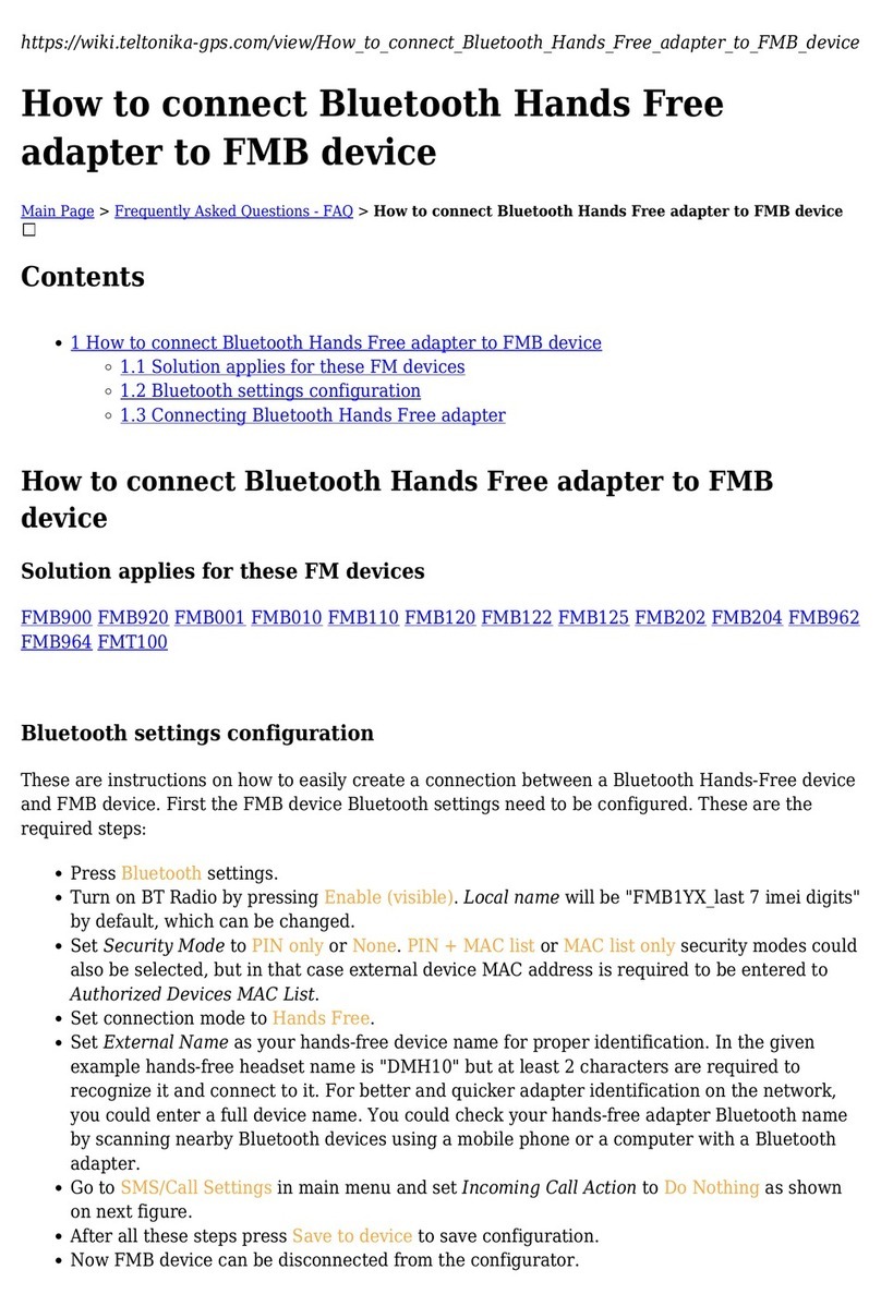 Teltonika FMB900 How-to