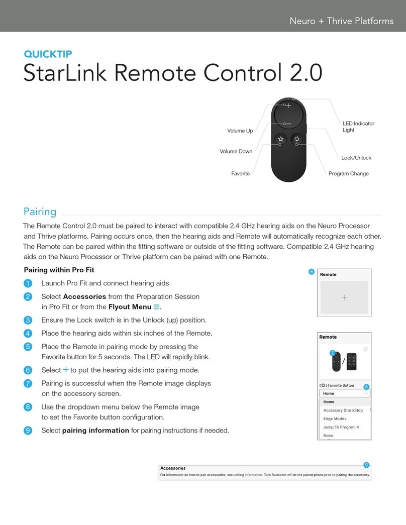 Starkey StarLink Remote Control 2.0 Quick tips