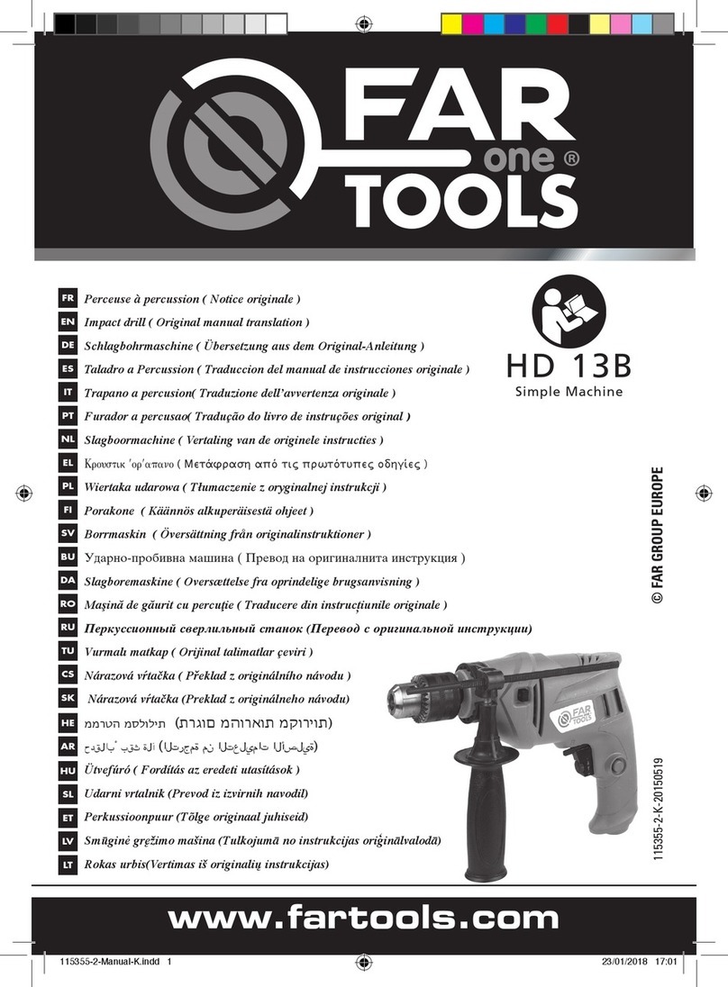 Far Tools HD 13B Original manual translation