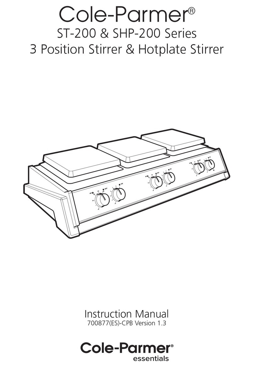 Cole Parmer ST-200 Series instruction manual