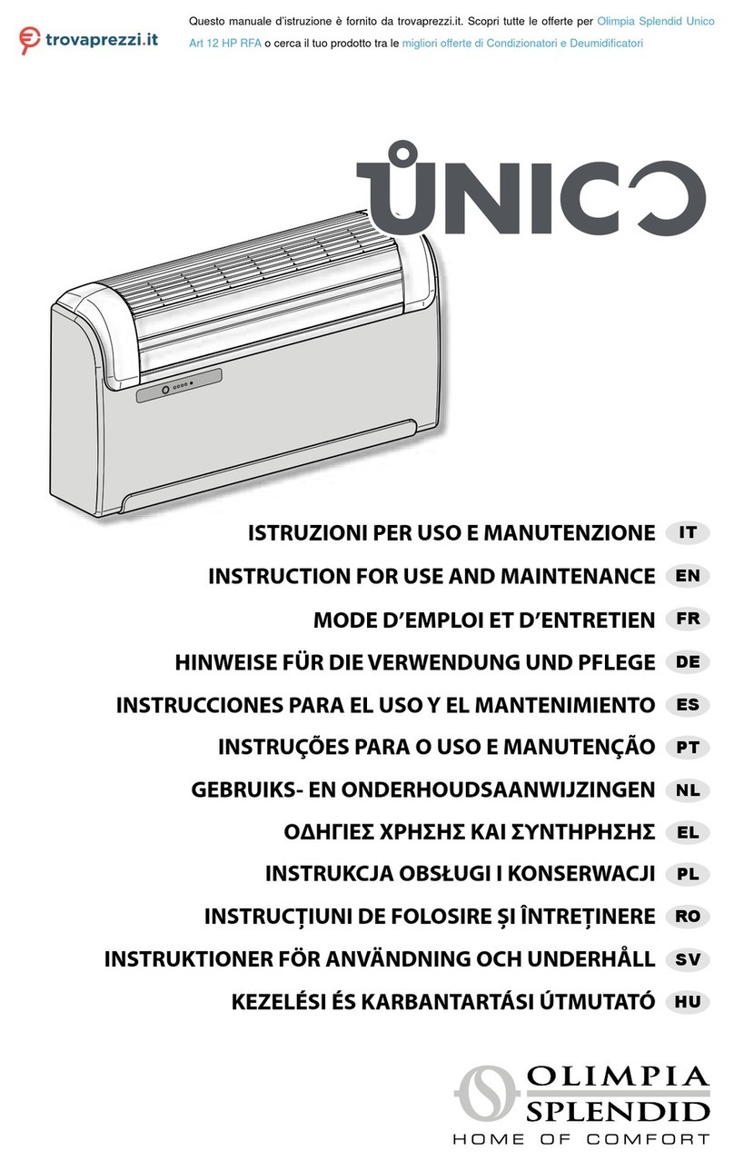 Olimpia splendid Unico Art 12 HP RFA Specification sheet