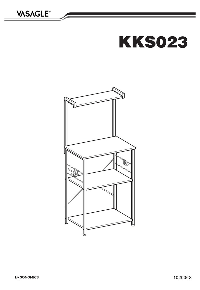 Songmics VASAGLE KKS023 quick start guide