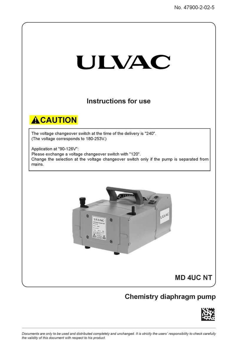 Ulvac MD 4UC NT Instructions for use