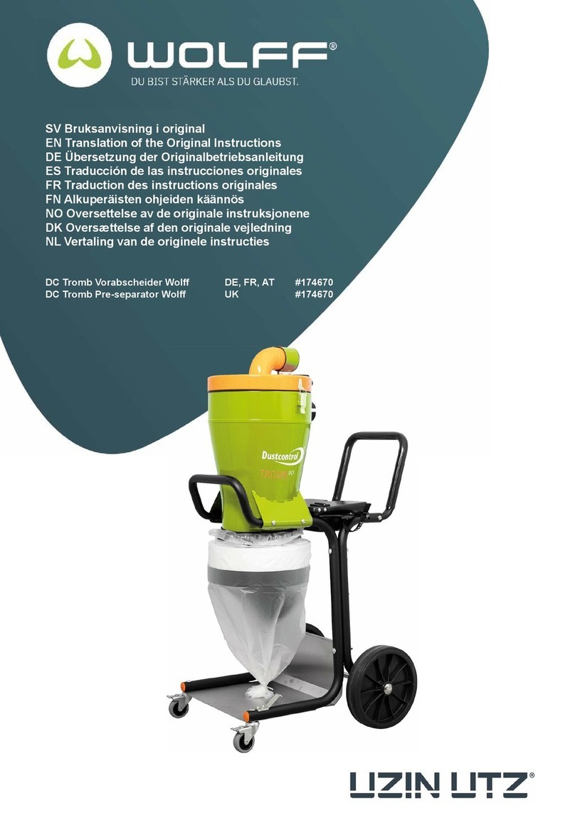 WOLFF DC Tromb Pre-separator Translation of the original instructions WOLFF DC Tromb Pre-separator Translation of the original instructions