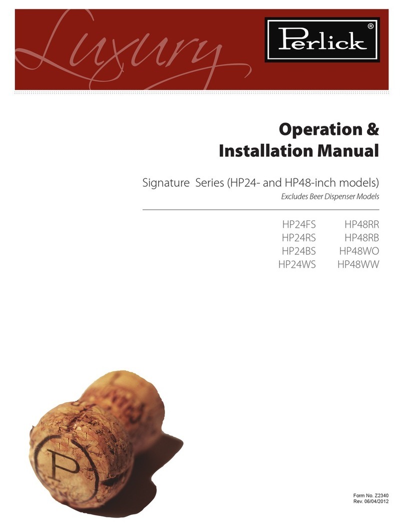 Perlick HP24RS User manual