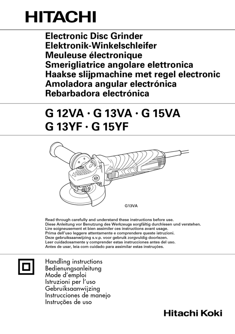 Hitachi Koki G 13VA Handling instructions