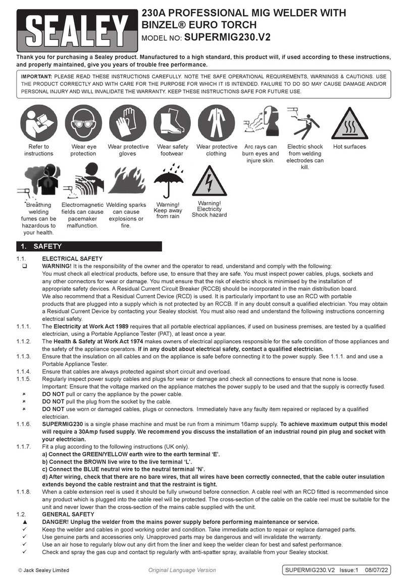 Sealey SUPERMIG230.V2 manual