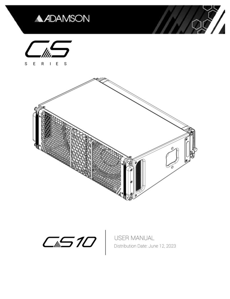 Adamson Systems Engineering CS10 User manual