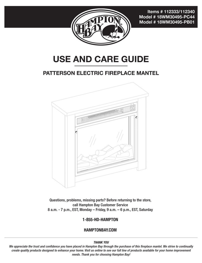 HAMPTON BAY 18WM30495-PC44 Use and care guide