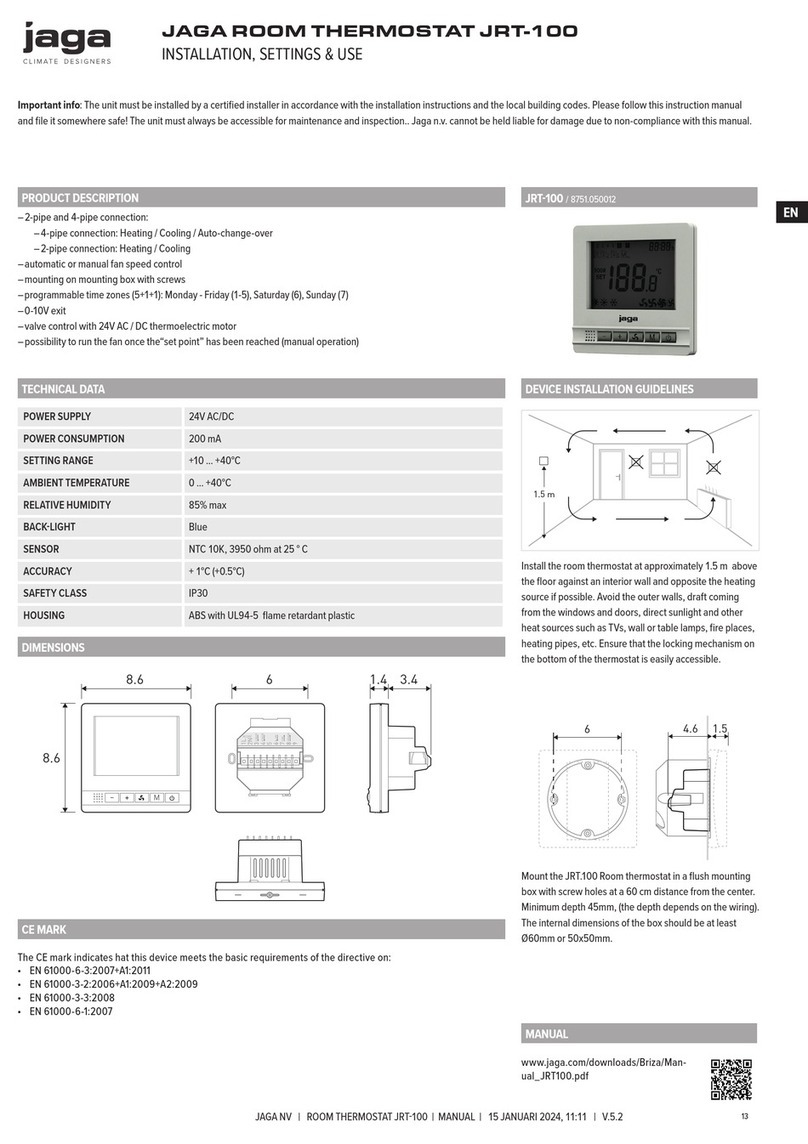 Jaga JRT-100 User instructions