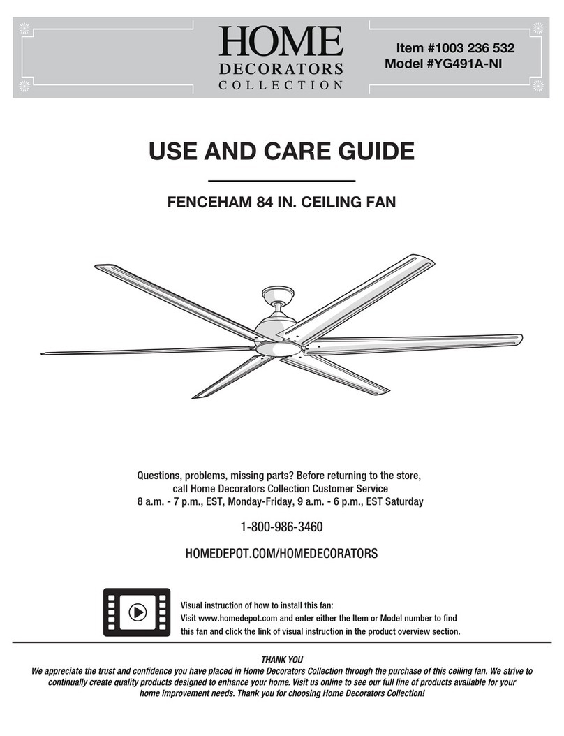 Home Decorators Collection FENCEHAM Use and care guide