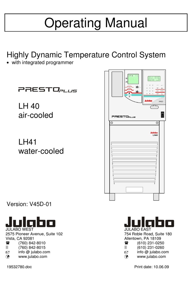Julabo PRESTOPLUS LH41 operating manual Julabo PRESTOPLUS LH41 operating manual