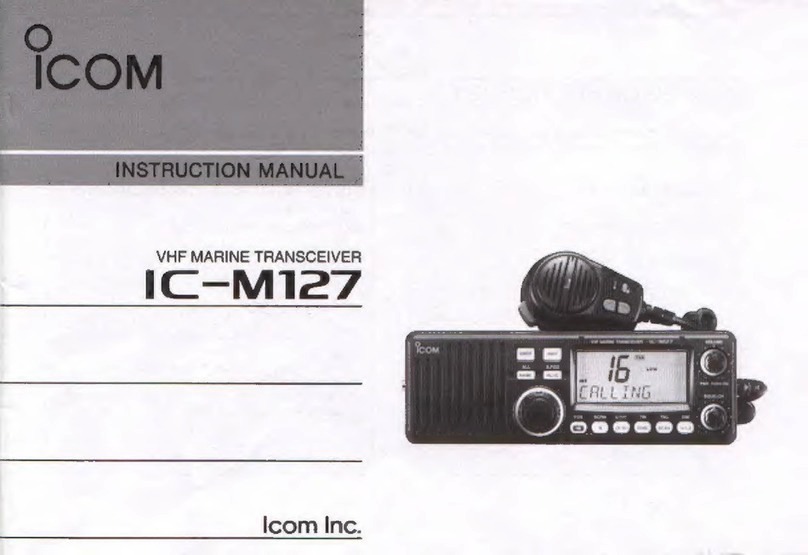 Icom IC-M127 instruction manual