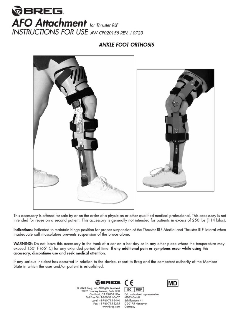 Breg AFO Attachment User manual Breg AFO Attachment User manual