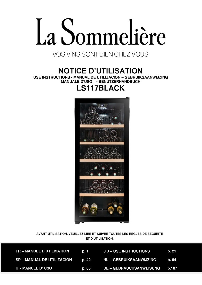 La Sommeliere LS117BLACK Operating and maintenance manual