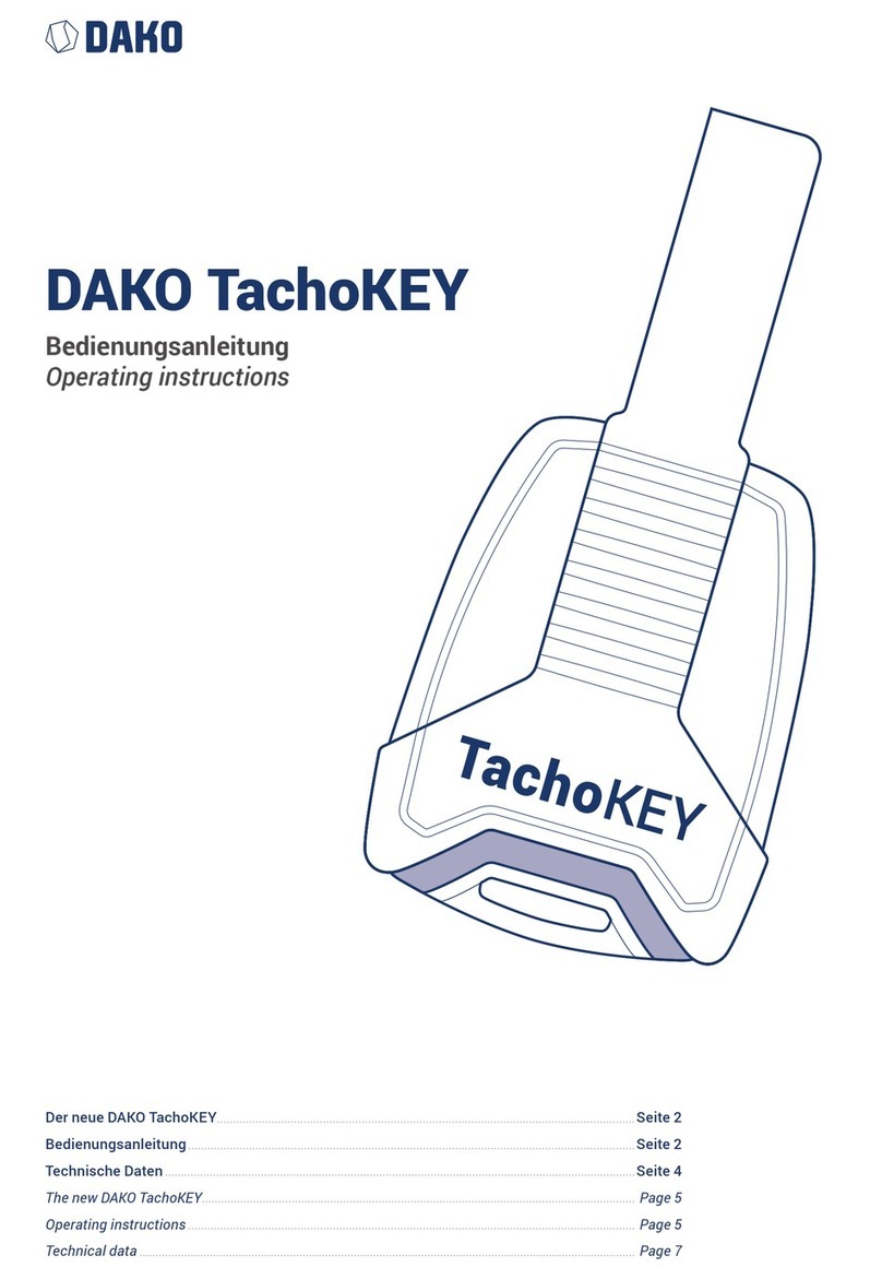 DAKO TachoKEY operating instructions