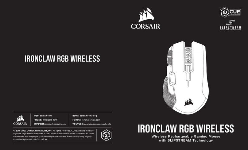 Corsair CUE IRONCLAW RGB WIRELESS User manual