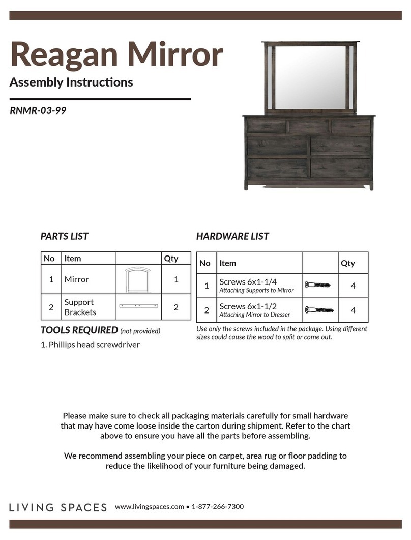 Living Spaces Reagan RNMR-03-99 User manual