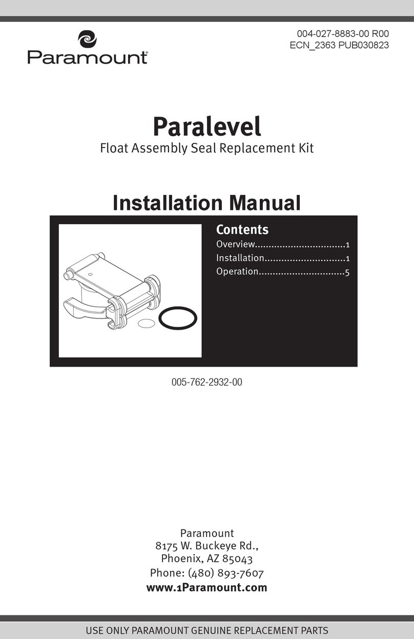 Paramount Fitness Paralevel installation manual